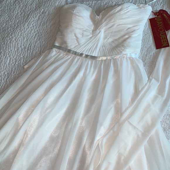 Ivory (white) Prom, Bridesmaid, wedding dress - Picture 4 of 7